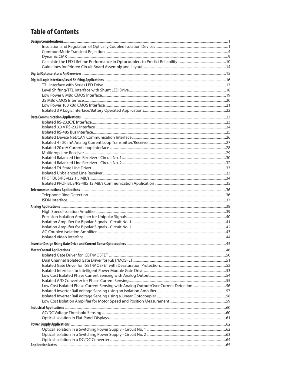 Avago Technologies ACPL-224-500E User Manual | Page 2 / 67