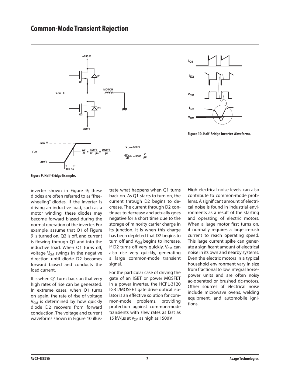 Common-mode transient rejection | Avago Technologies ACPL-224-500E User Manual | Page 9 / 67