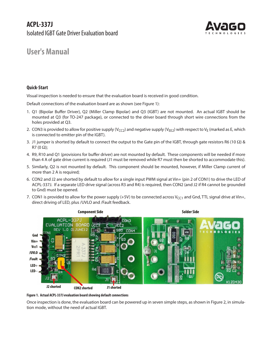 Avago Technologies ACPL-336J-000E User Manual | 9 pages