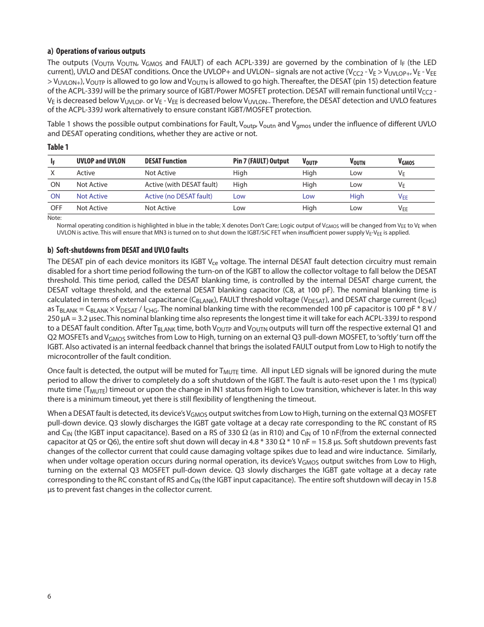 Avago Technologies ACPL-339J-000E User Manual | Page 6 / 9