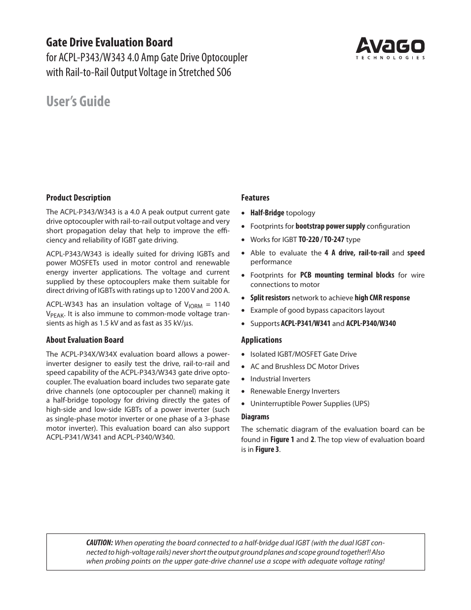 Avago Technologies ACPL-P340-000E User Manual | 3 pages