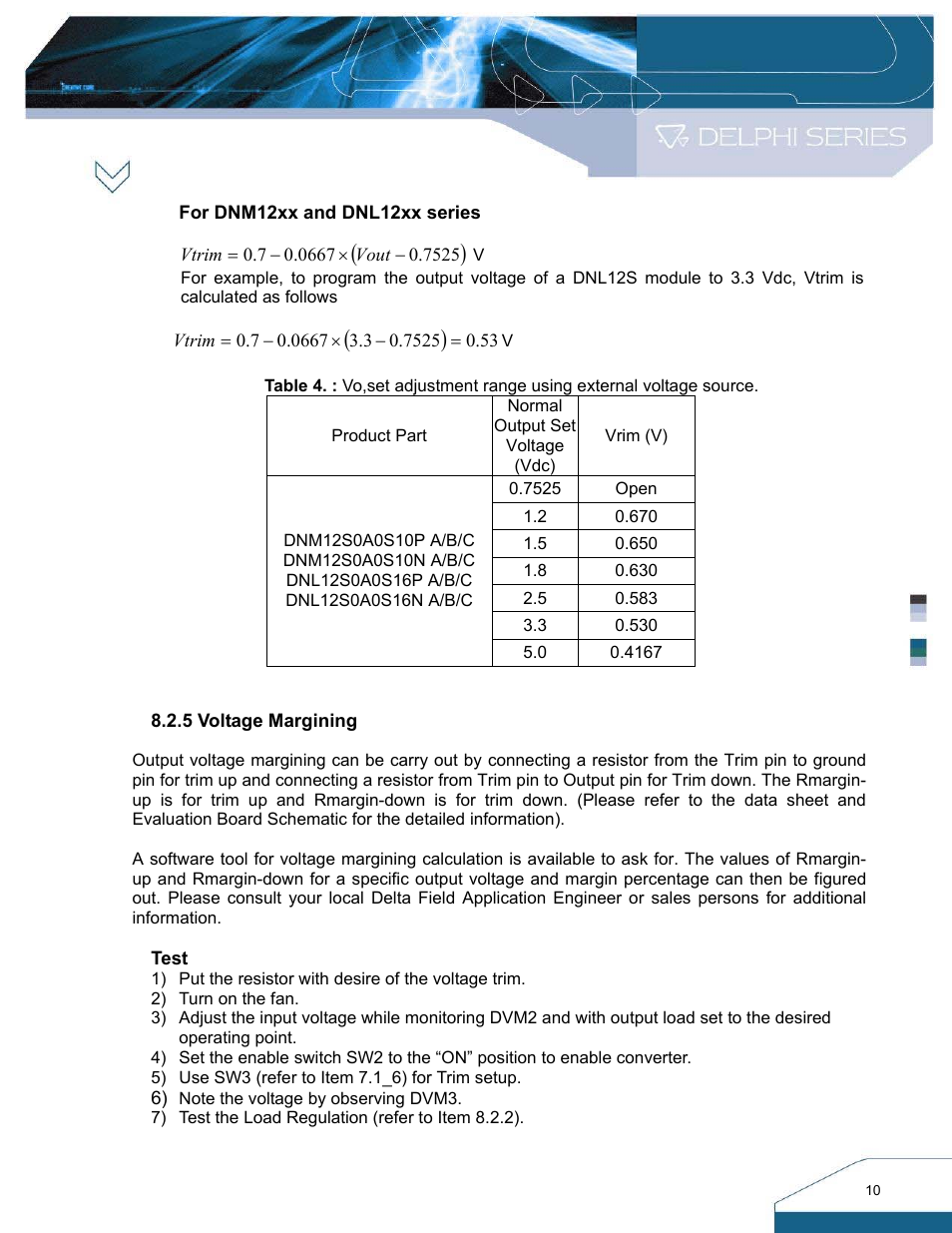 Delta Electronics DNM User Manual | Page 10 / 20