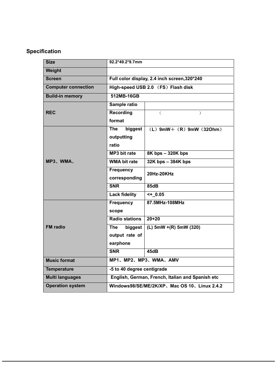 Mpman MP239 User Manual | Page 11 / 12