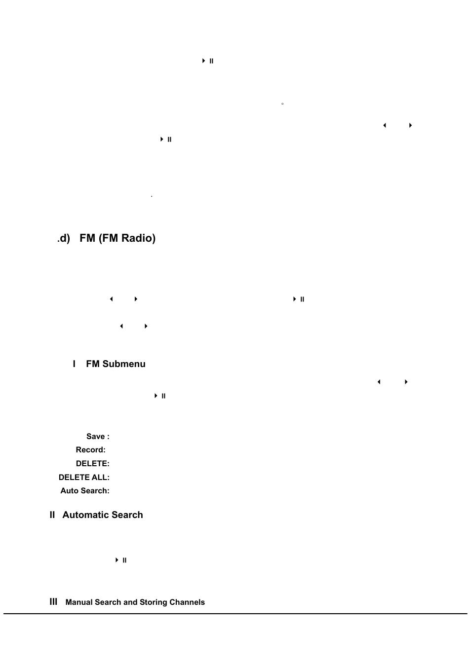 D) fm (fm radio) | Mpman MP239 User Manual | Page 7 / 12
