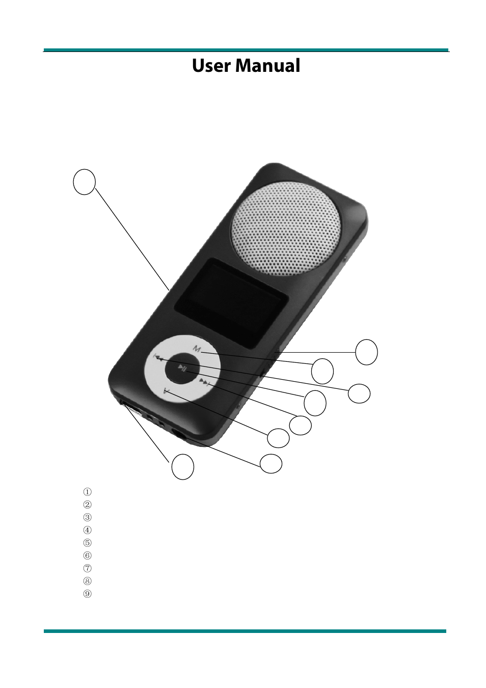 内容en, User manual, Key definitions | Mpman FIESTA² User Manual | Page 2 / 9