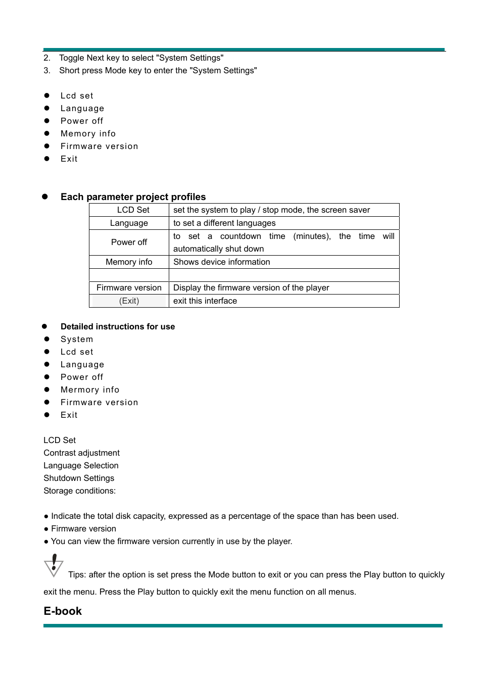 E-book | Mpman FIESTA² User Manual | Page 5 / 9
