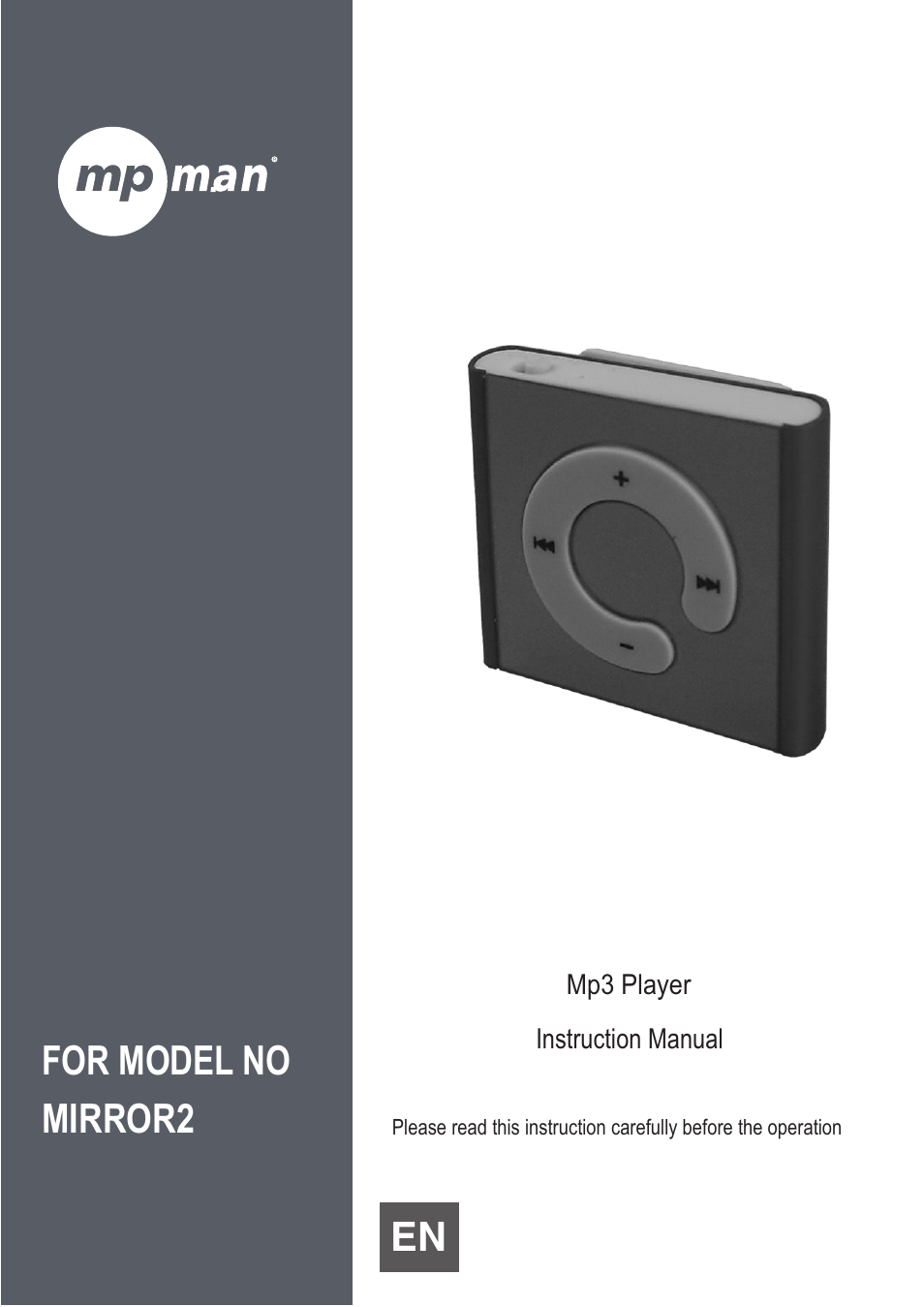 Mpman MIRROR2 User Manual | 5 pages