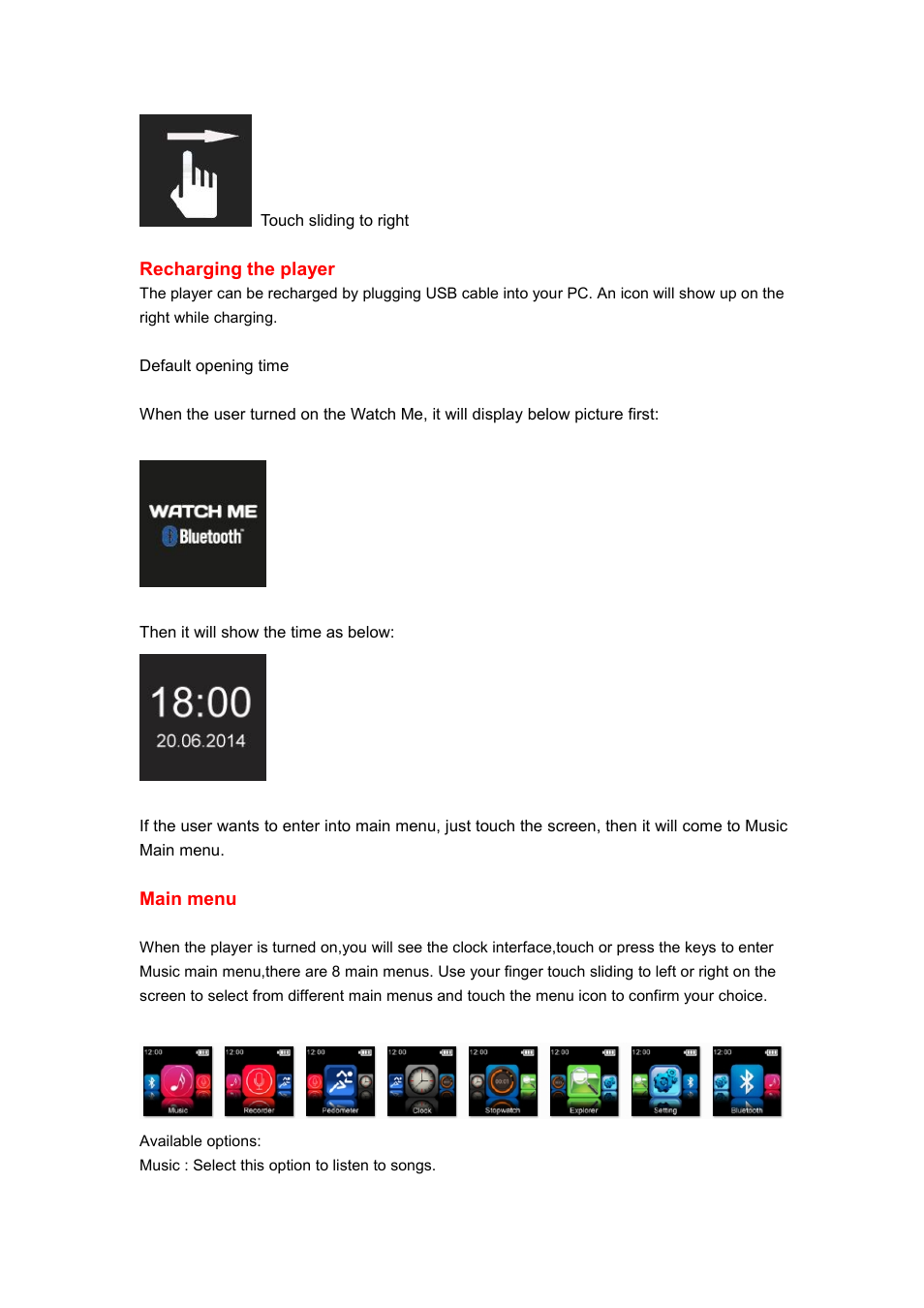 Mpman GO WATCH User Manual | Page 4 / 10