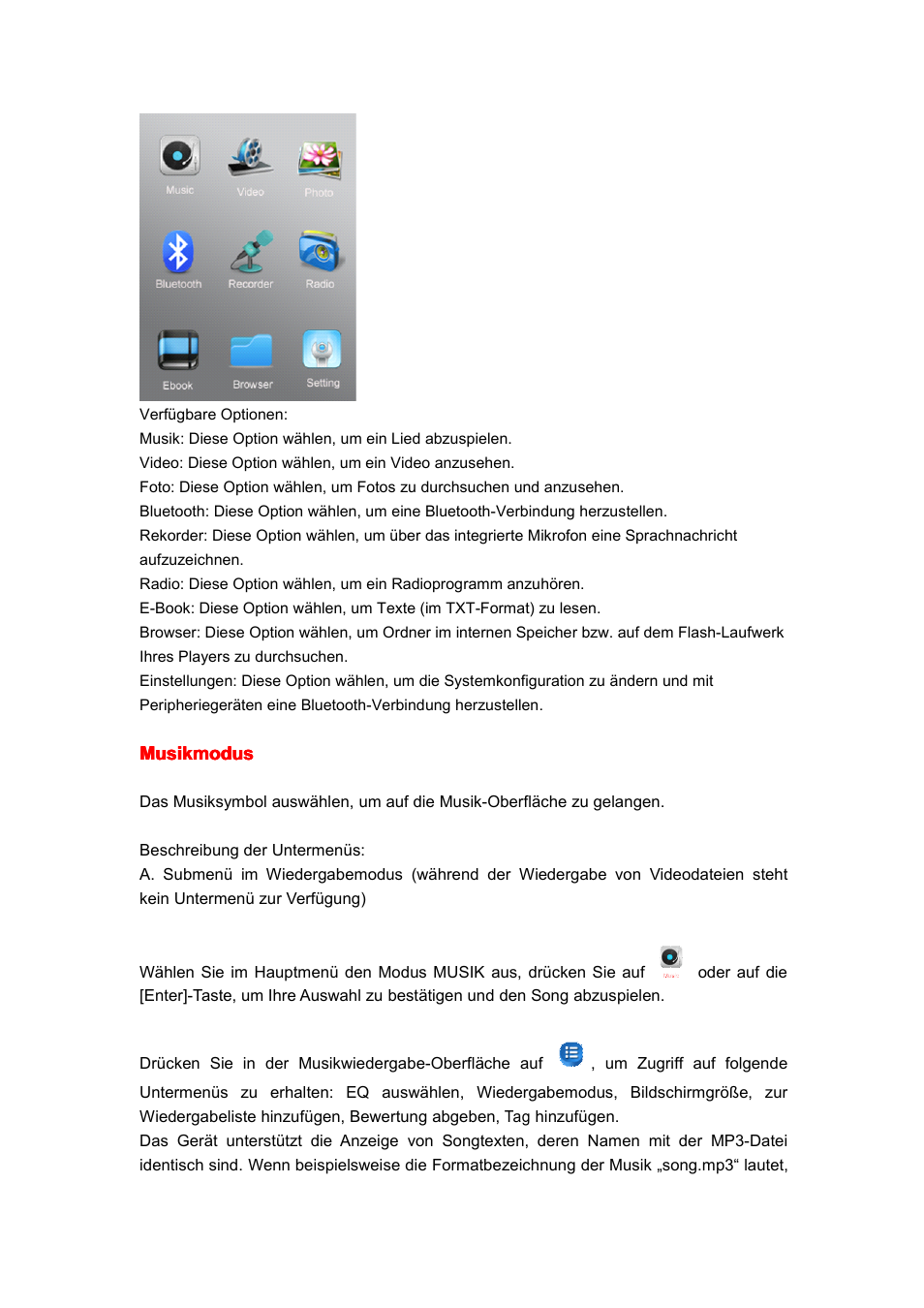 Mpman BT24 User Manual | Page 17 / 42