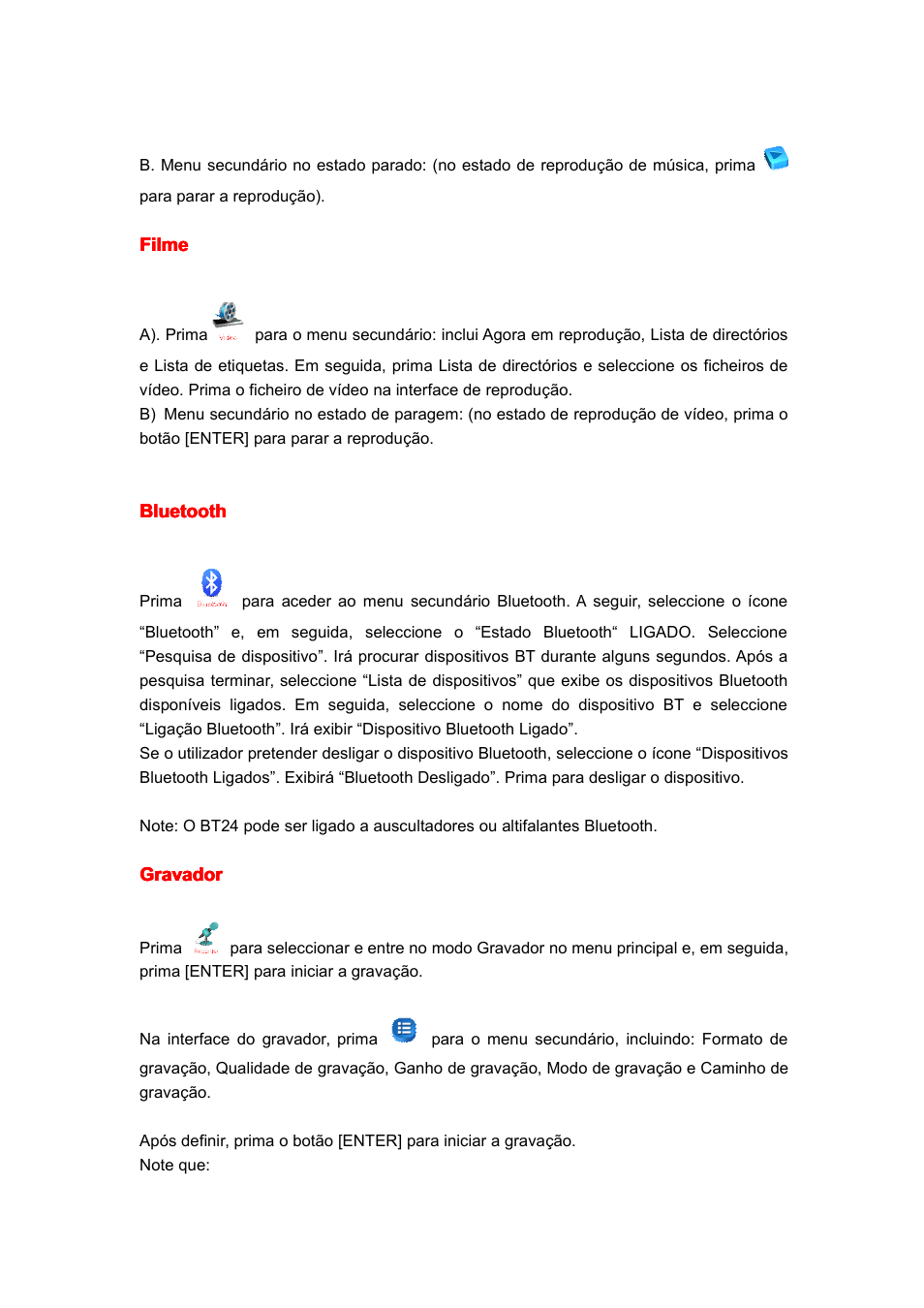 Mpman BT24 User Manual | Page 39 / 42