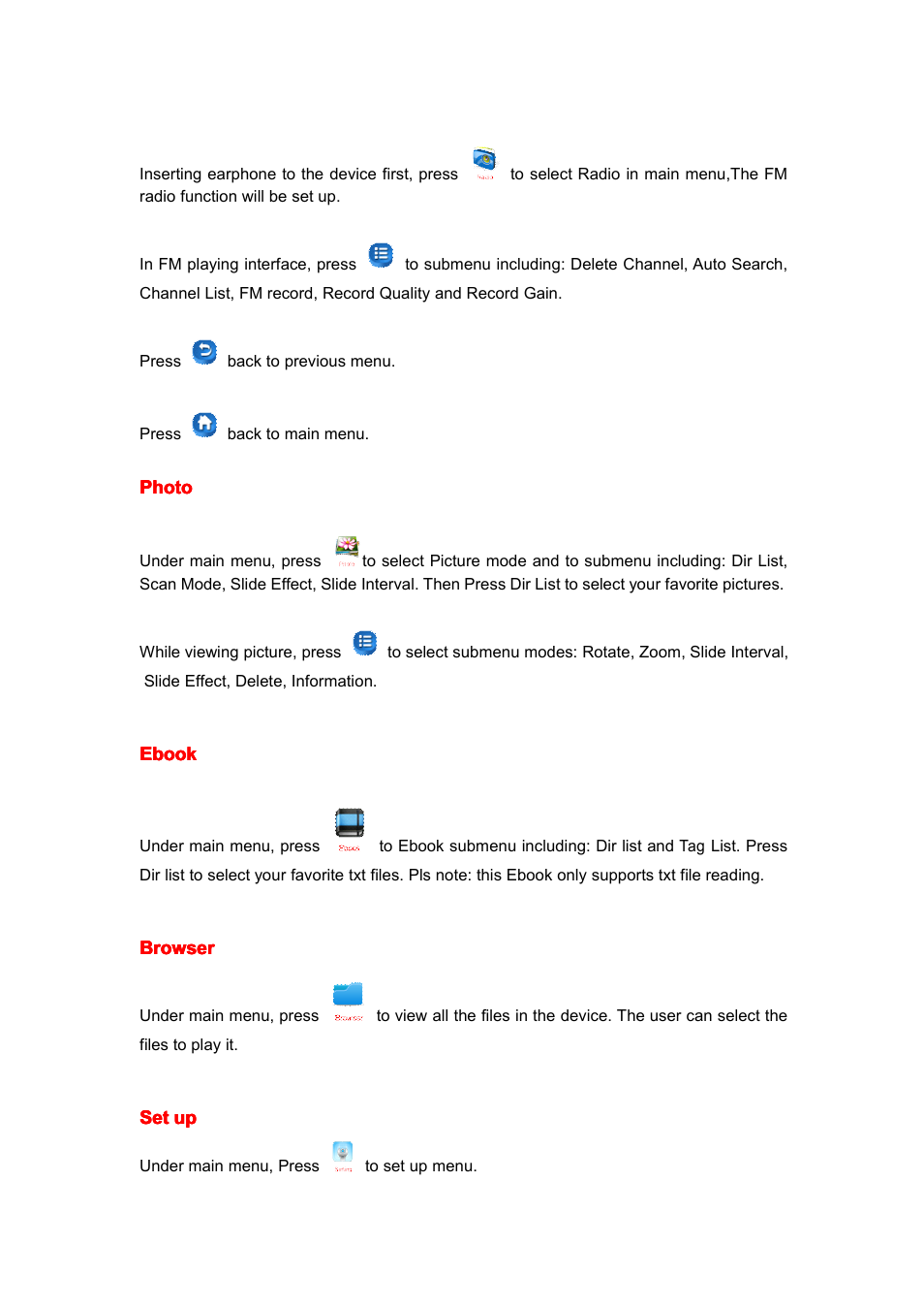 Mpman BT24 User Manual | Page 5 / 42