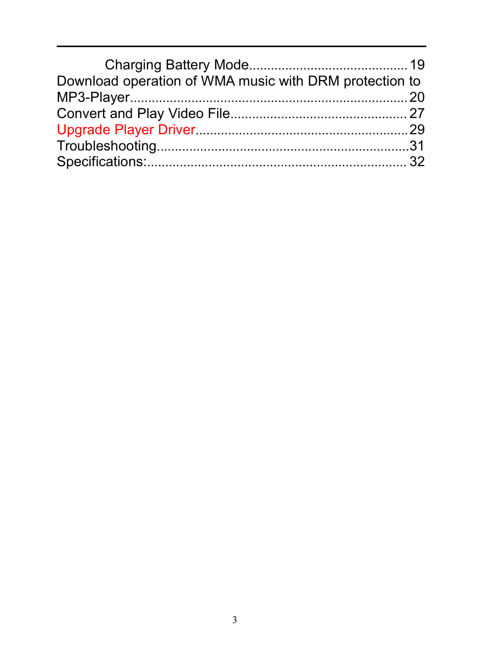 Mpman BT20 User Manual | Page 3 / 34