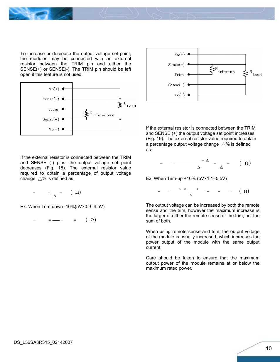 Features descriptions (con.) | Delta Electronics Series L36SA User Manual | Page 10 / 13