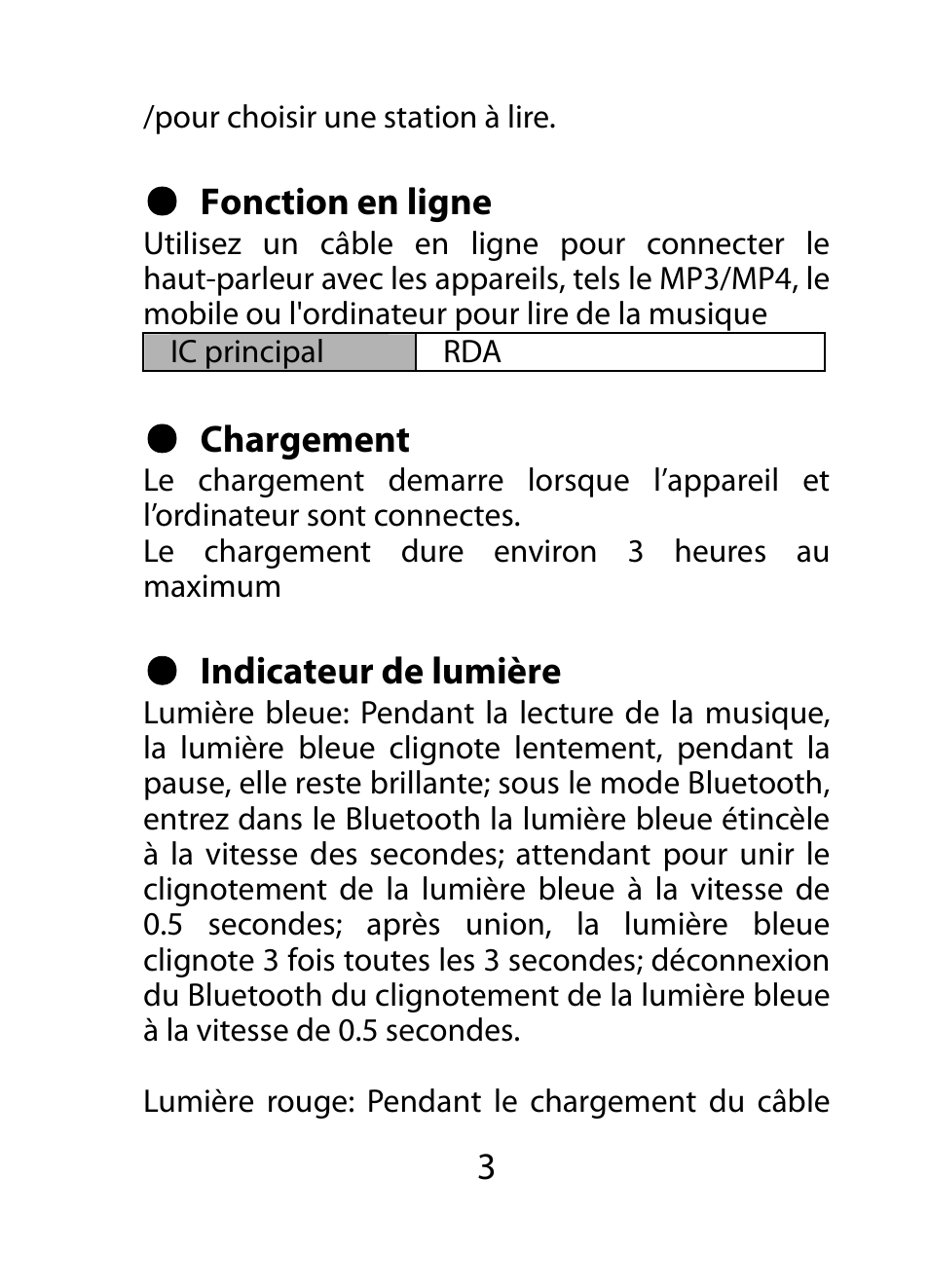 Mpman SP50BT User Manual | Page 10 / 37