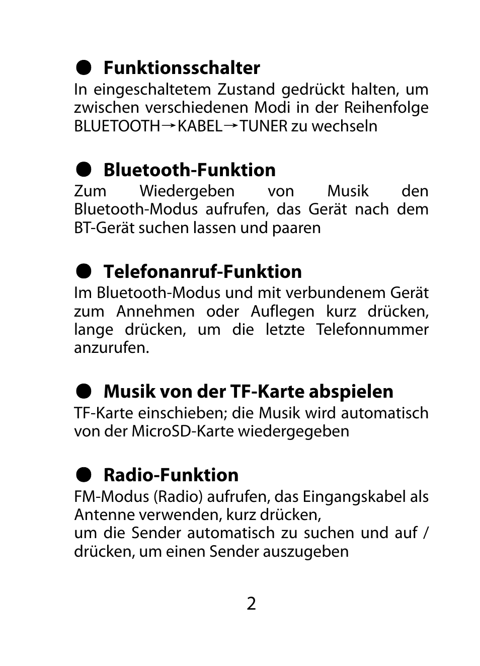 Mpman SP50BT User Manual | Page 16 / 37