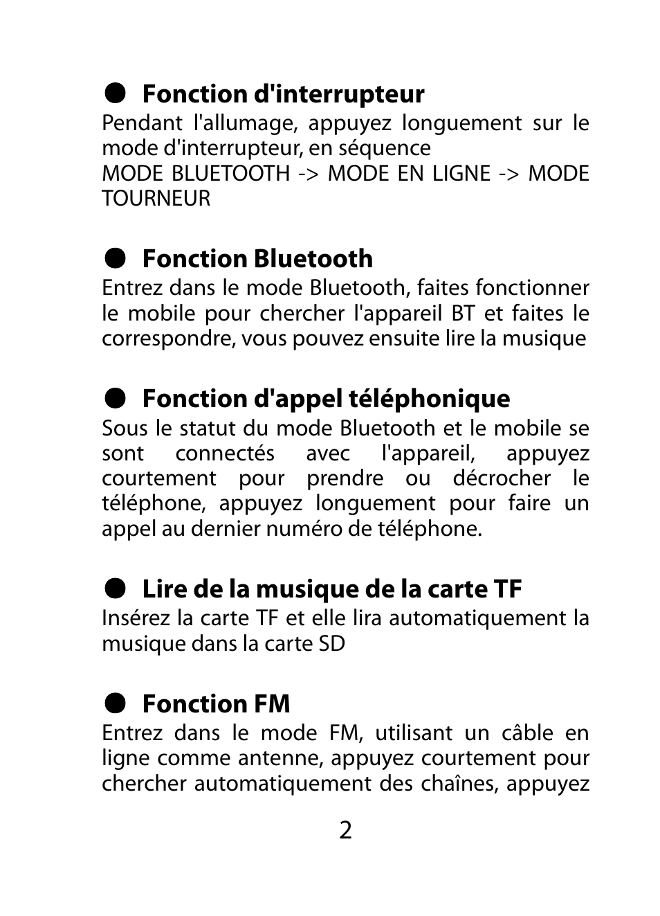 Mpman SP50BT User Manual | Page 9 / 37