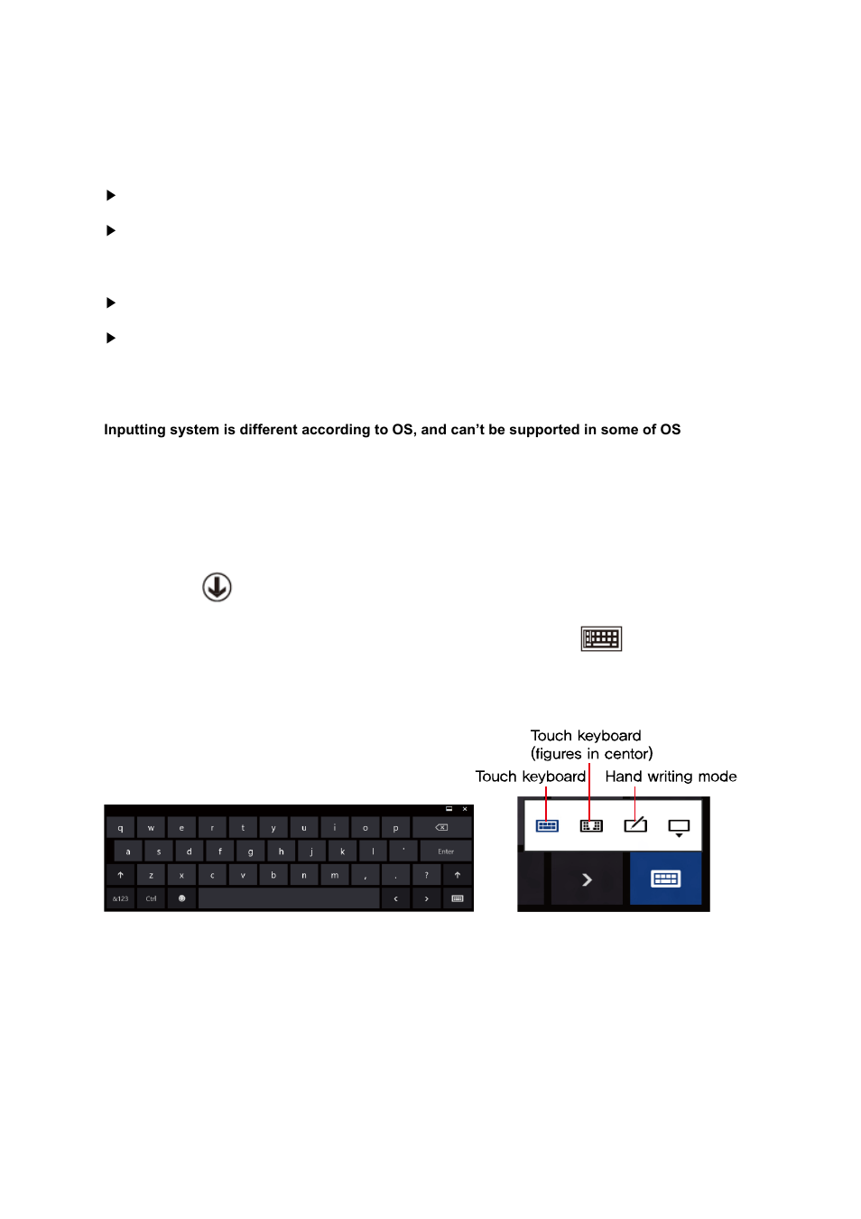 Using touch screen | Mpman MPW100 User Manual | Page 12 / 22