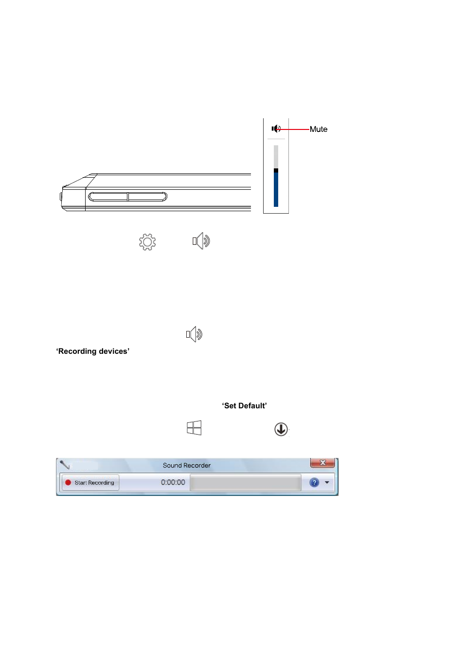 Setting volume | Mpman MPW100 User Manual | Page 17 / 22