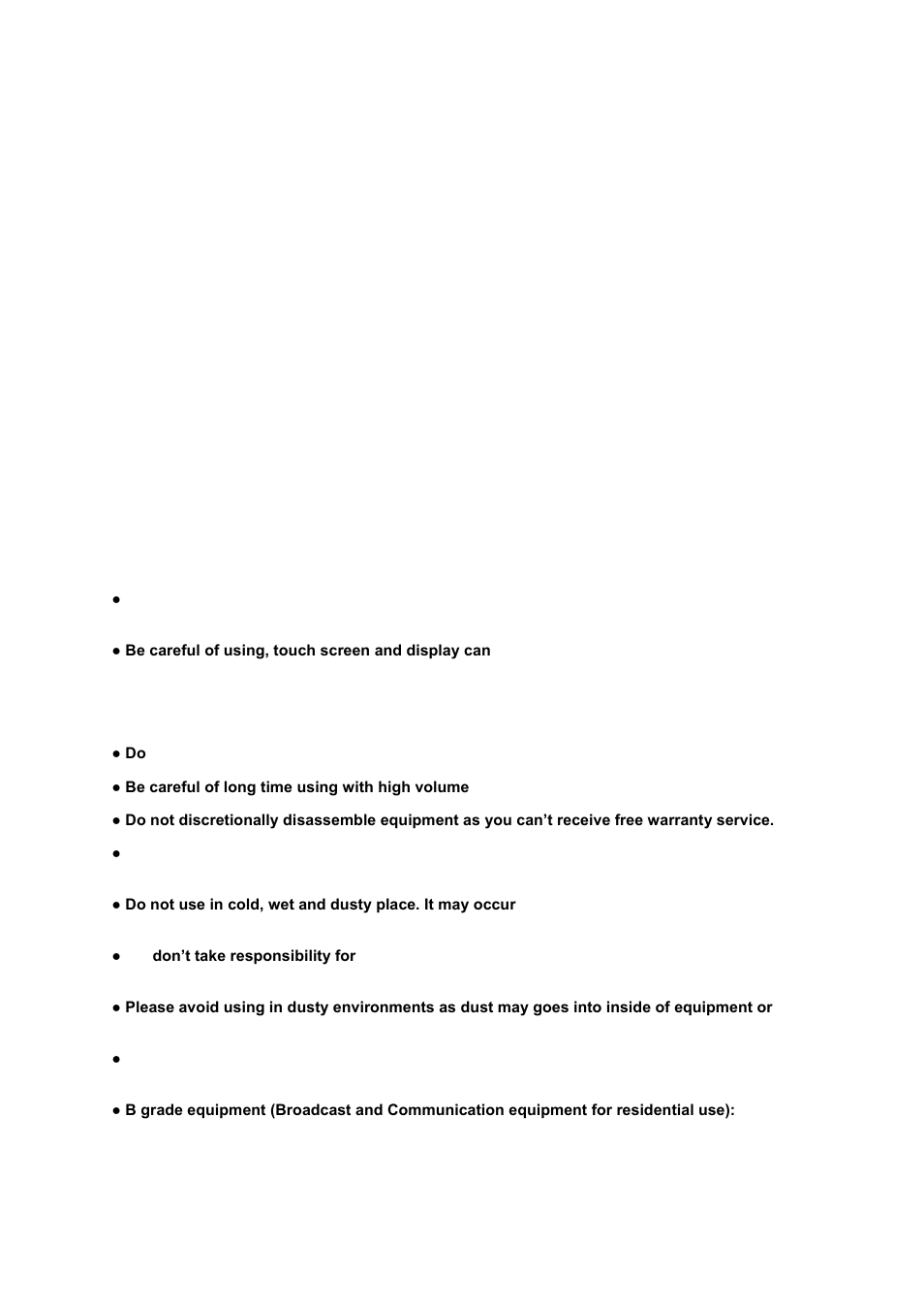 Product features, Cautions | Mpman MPW100 User Manual | Page 2 / 22