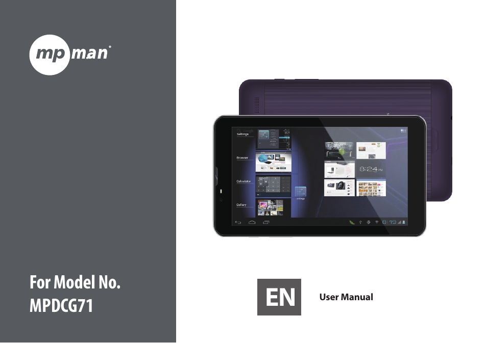 Mpman MPDCG71 User Manual | 25 pages