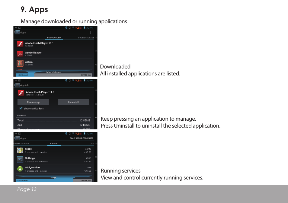 Apps | Mpman MPDCG71 User Manual | Page 14 / 25