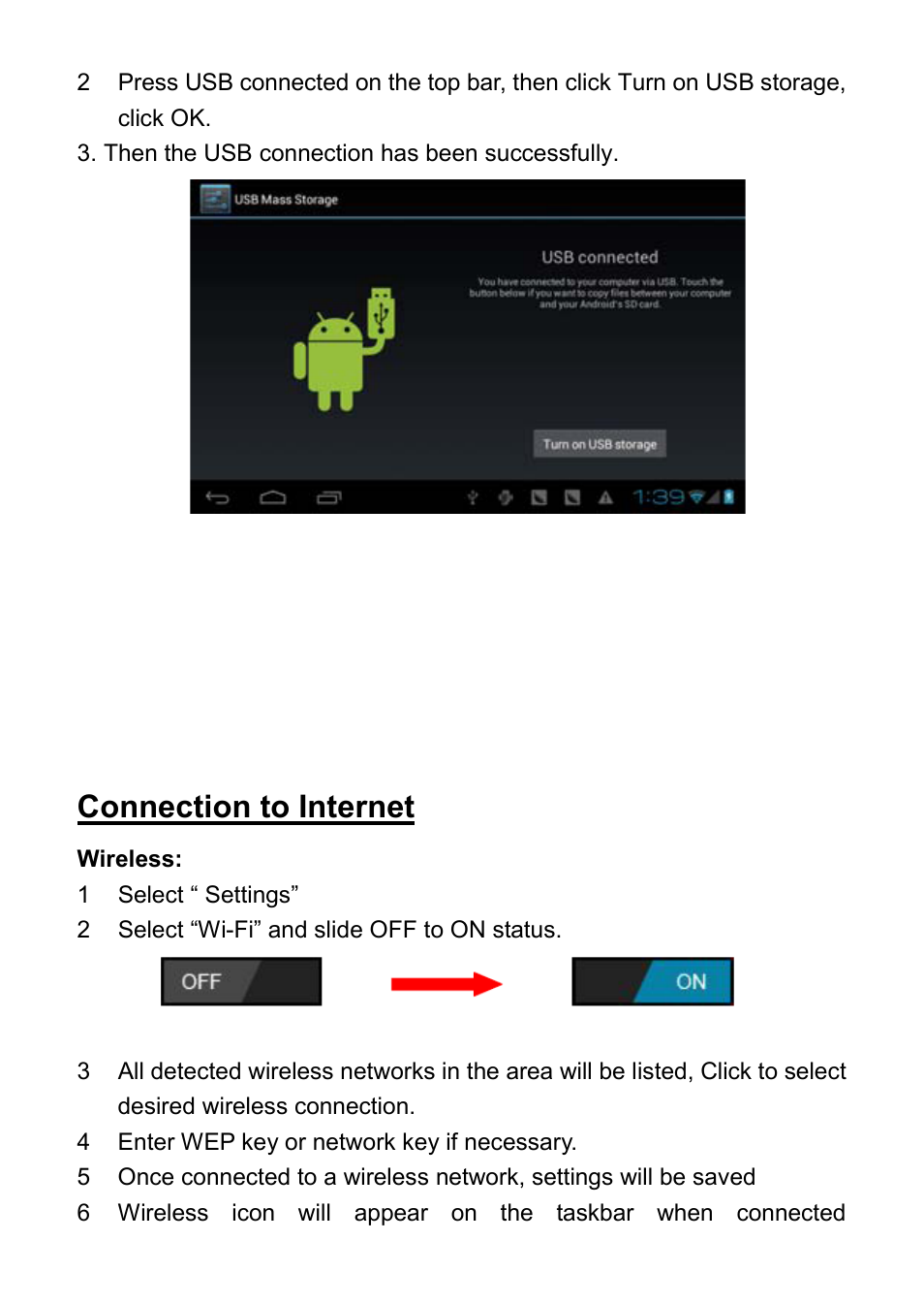 Connection to internet | Mpman MPDC1006 User Manual | Page 8 / 12