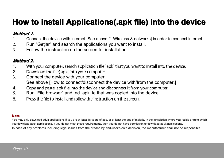 Mpman MP101DC User Manual | Page 20 / 26