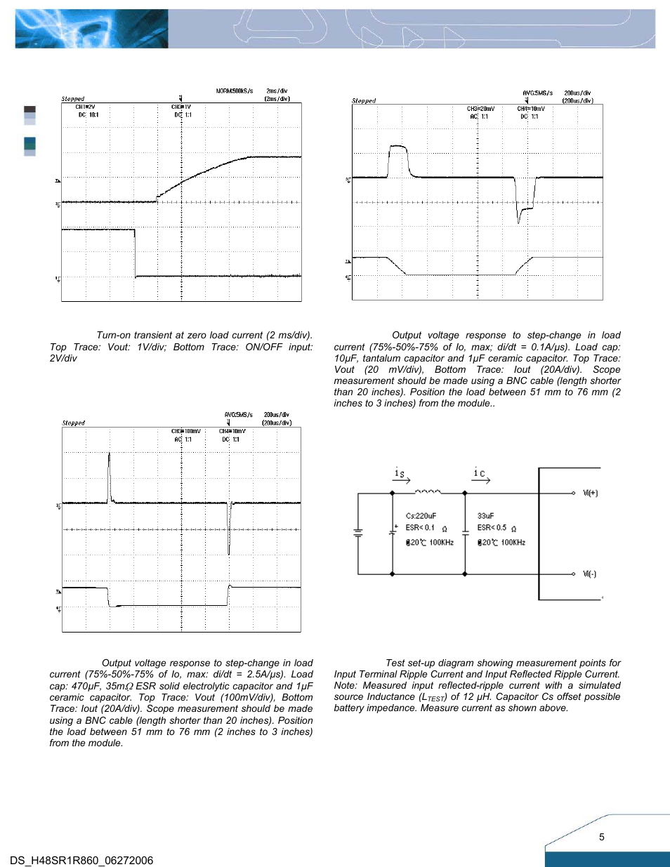 Electrical characteristics curves | Delta Electronics Series H48SR User Manual | Page 5 / 13