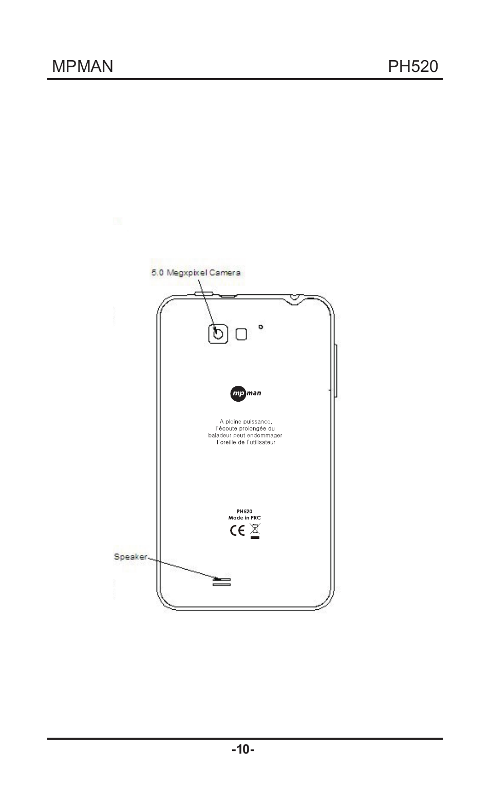 Mpman PH520 User Manual | Page 10 / 22