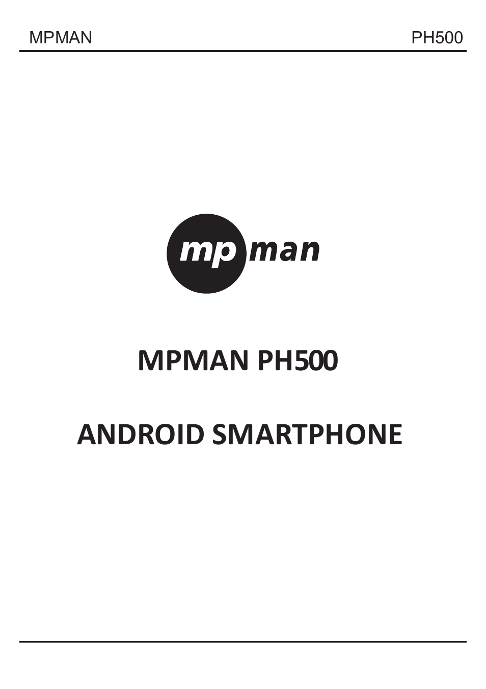 Mpman PH500 User Manual | 179 pages