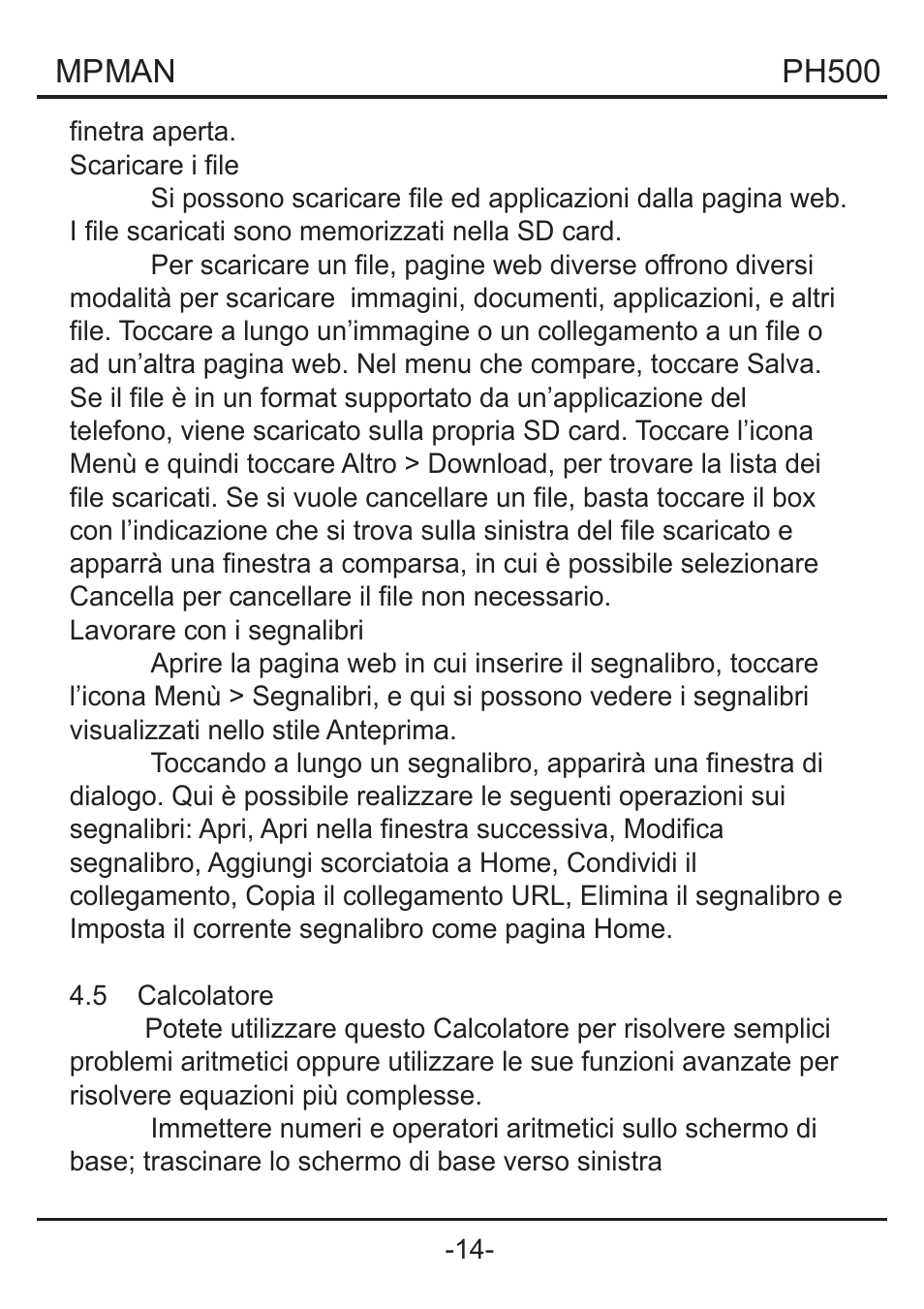 Mpman PH500 User Manual | Page 124 / 179