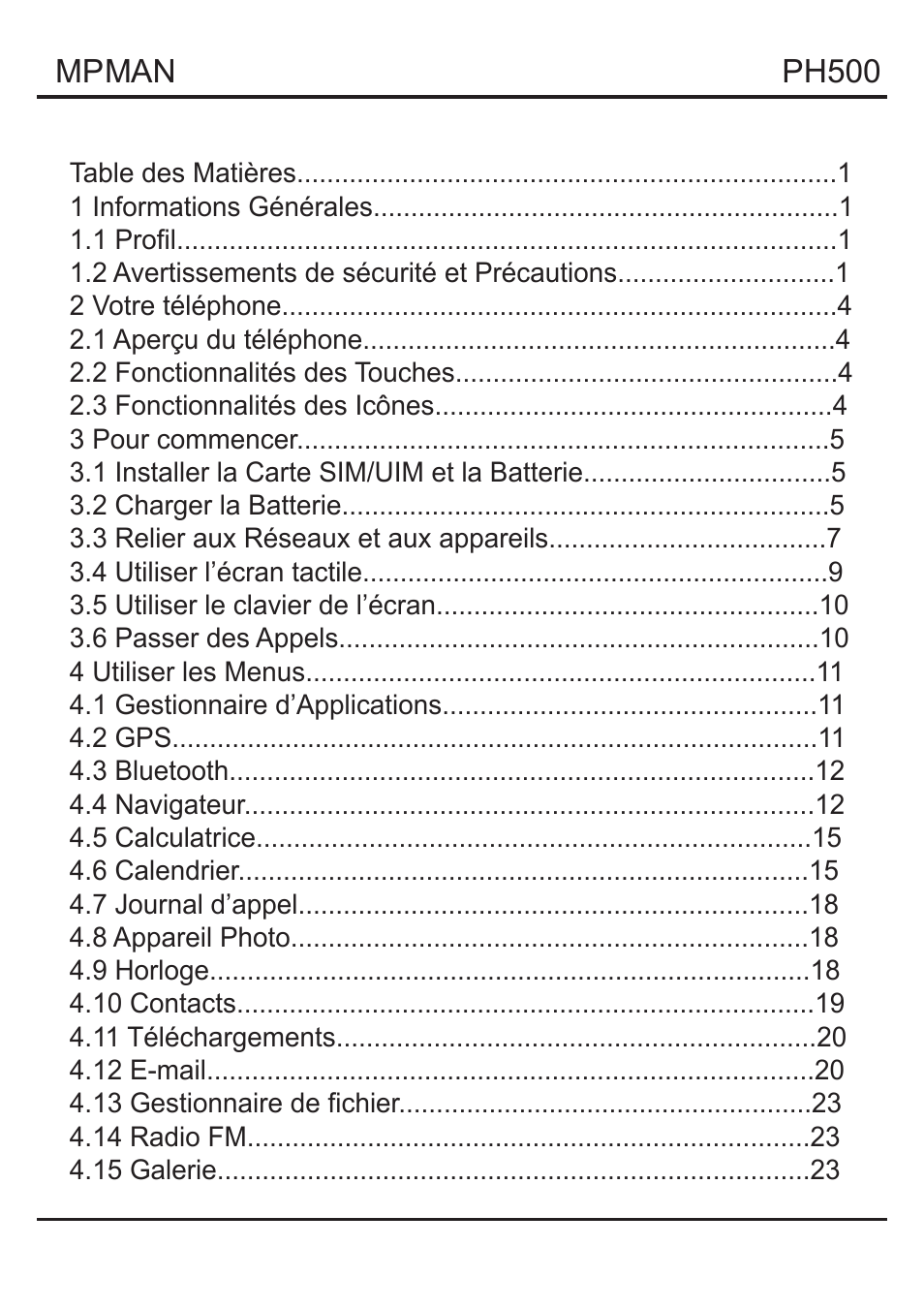 Mpman PH500 User Manual | Page 26 / 179