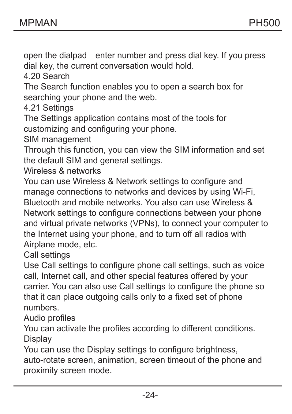 Mpman PH500 User Manual | Page 66 / 179