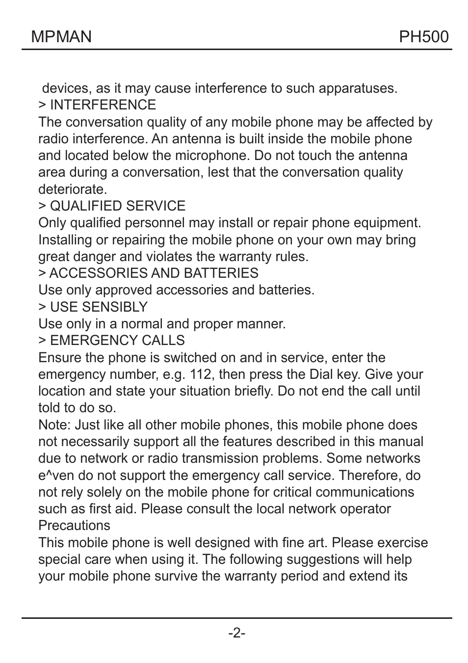 Mpman PH500 User Manual | Page 7 / 179