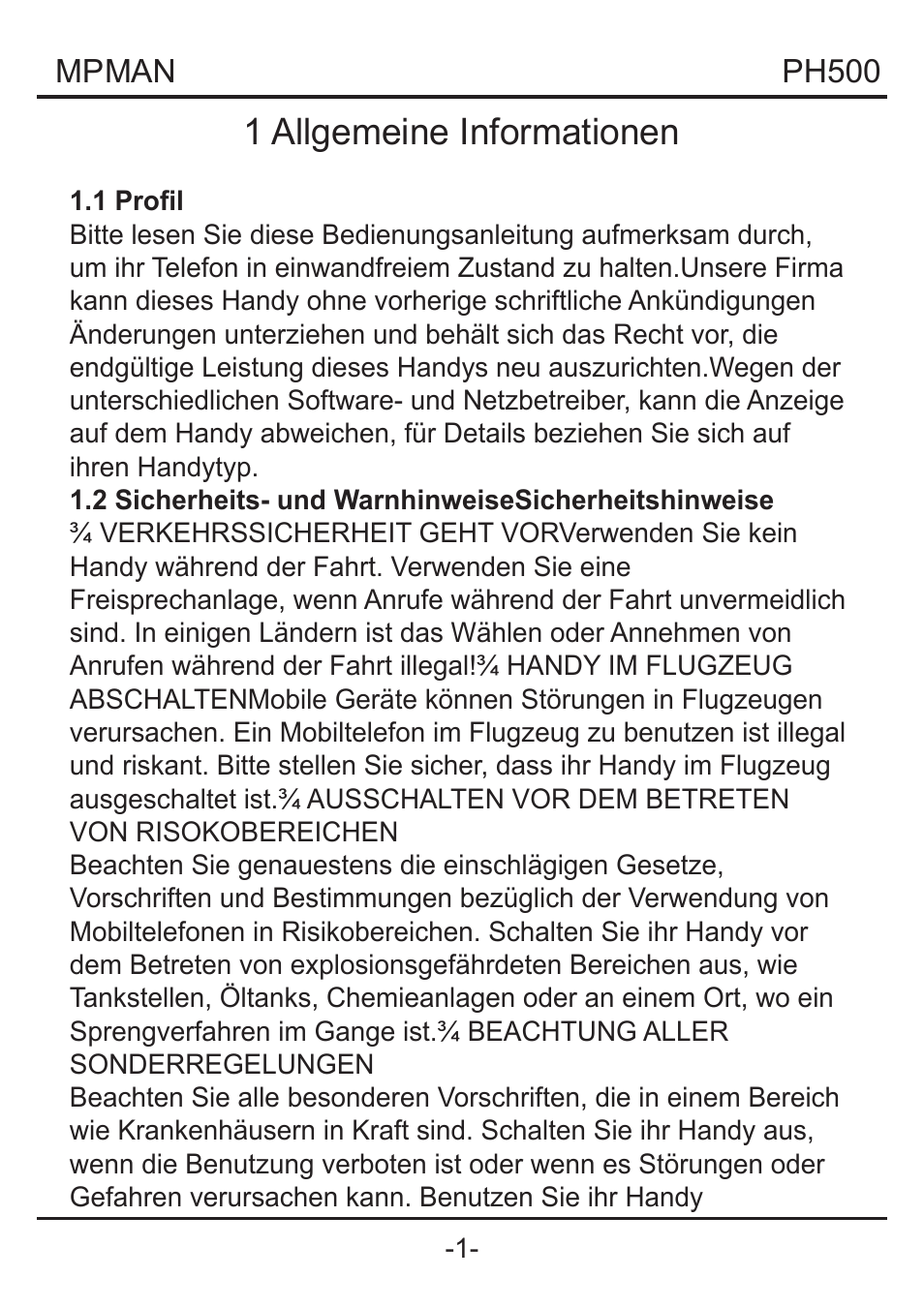 1 allgemeine informationen | Mpman PH500 User Manual | Page 77 / 179