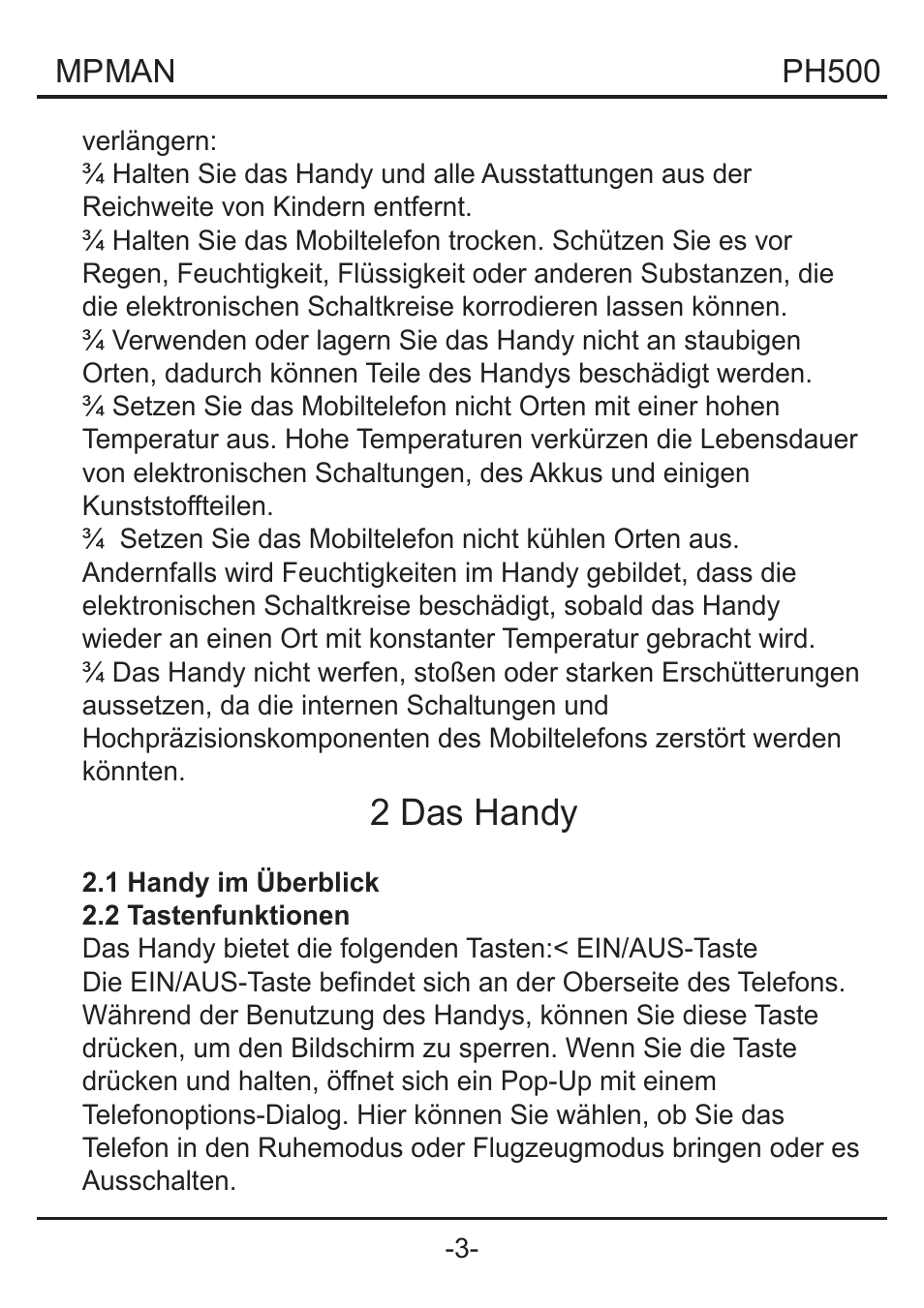 2 das handy | Mpman PH500 User Manual | Page 79 / 179