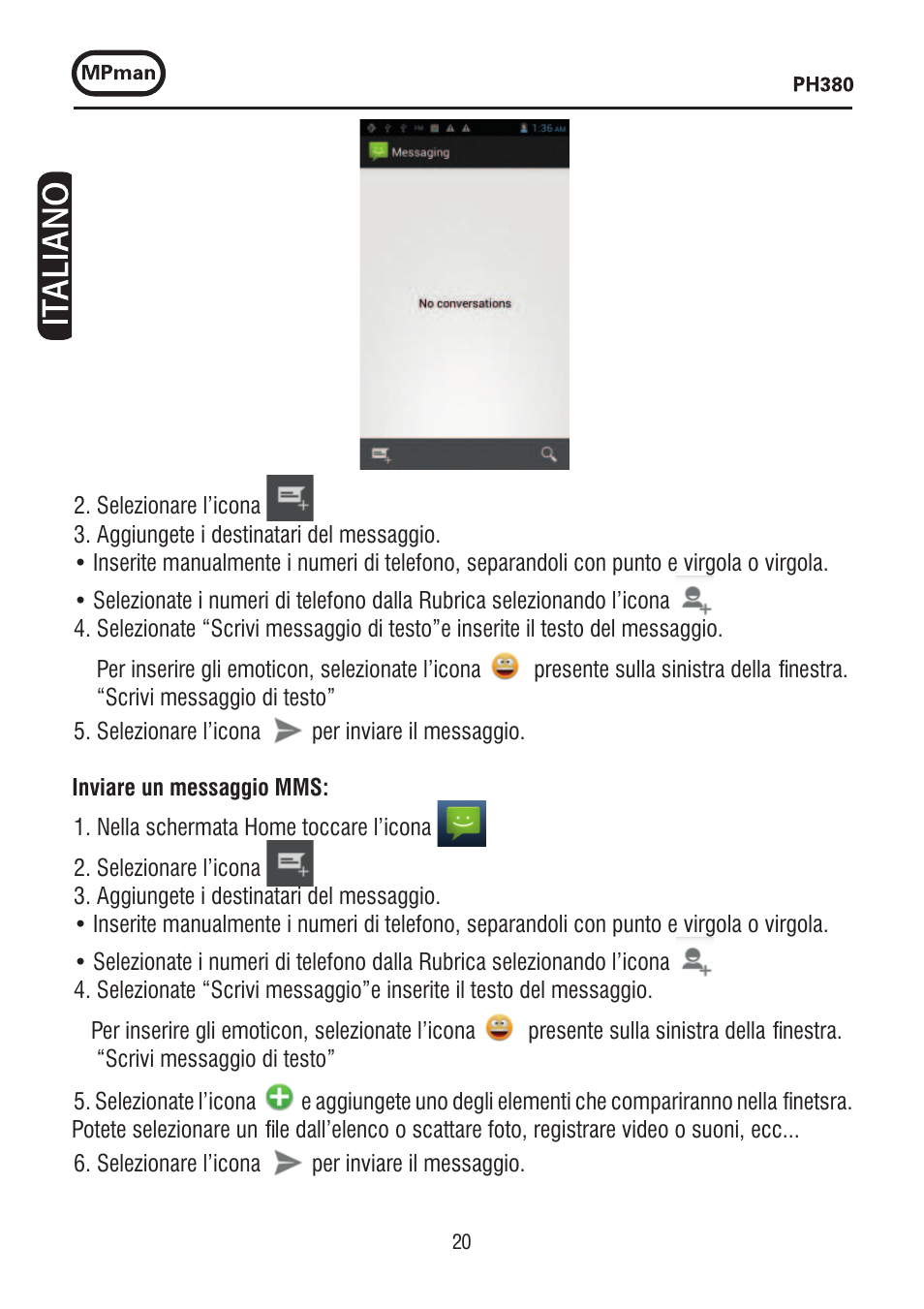 Mpman PH380 User Manual | Page 20 / 108