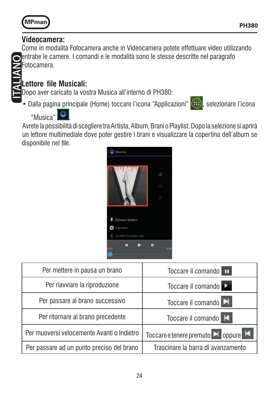 Mpman PH380 User Manual | Page 24 / 108