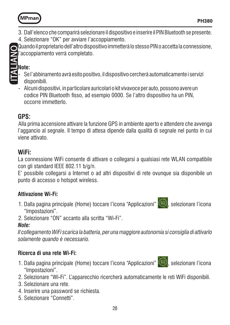 Mpman PH380 User Manual | Page 28 / 108