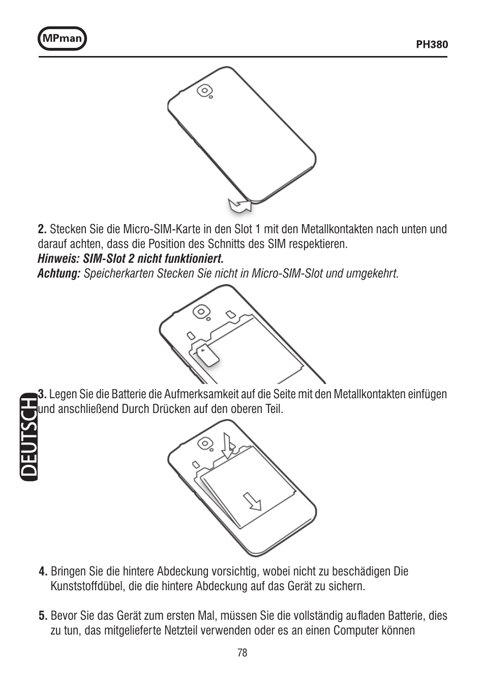 Mpman PH380 User Manual | Page 78 / 108