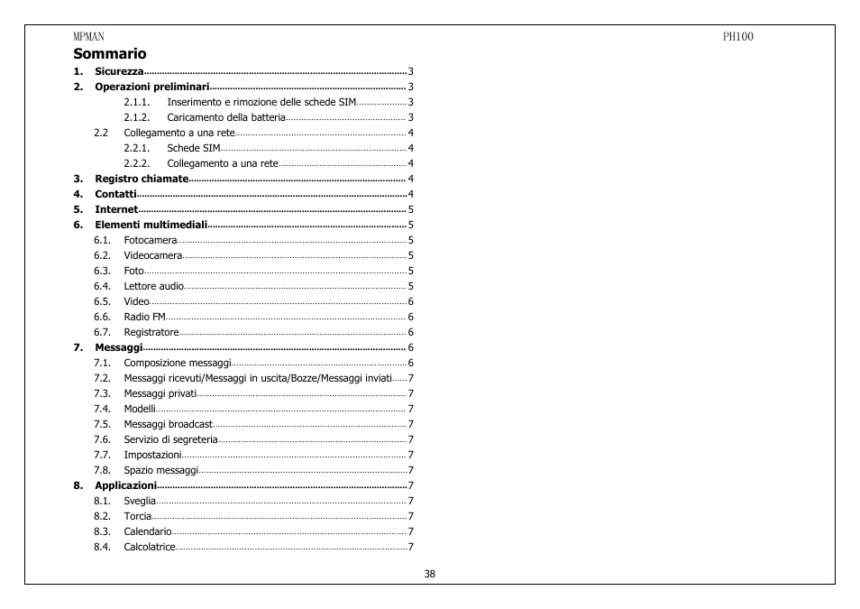 Mpman PH100 User Manual | Page 38 / 60