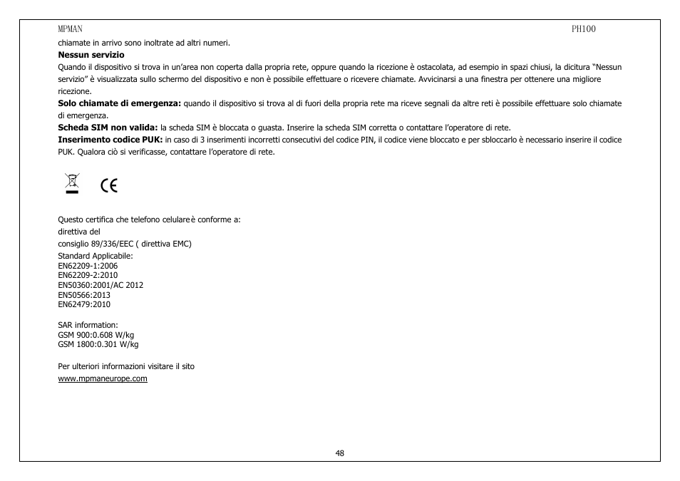 Mpman PH100 User Manual | Page 48 / 60