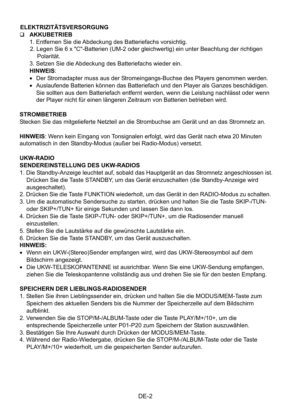 Mpman CSU484PLL User Manual | Page 15 / 36