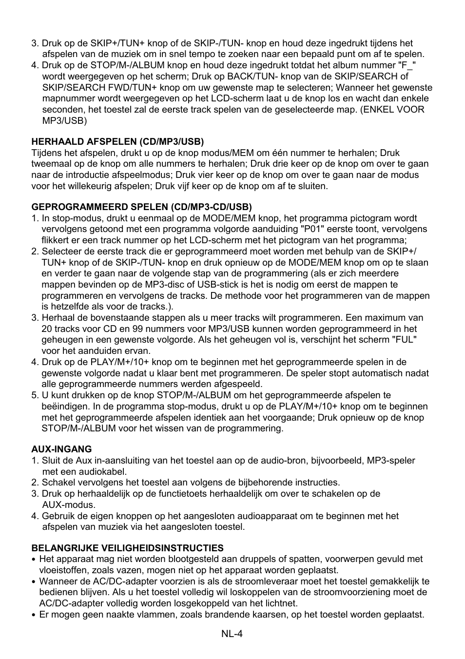 Mpman CSU484PLL User Manual | Page 29 / 36