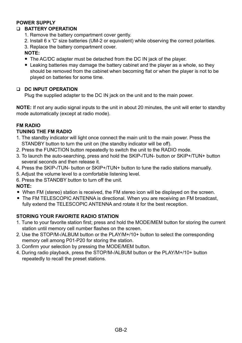Mpman CSU484PLL User Manual | Page 3 / 36