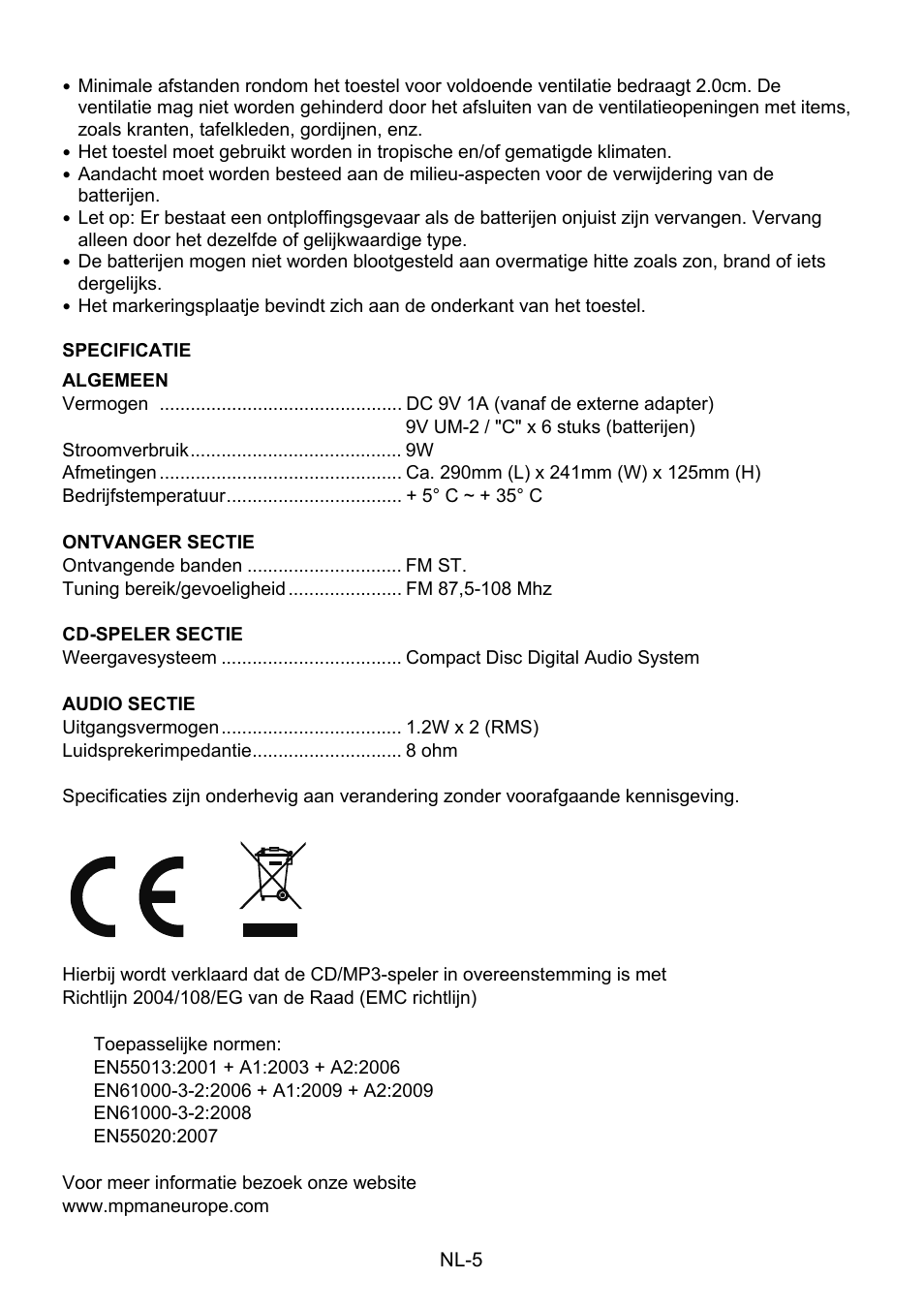 Mpman CSU484PLL User Manual | Page 30 / 36