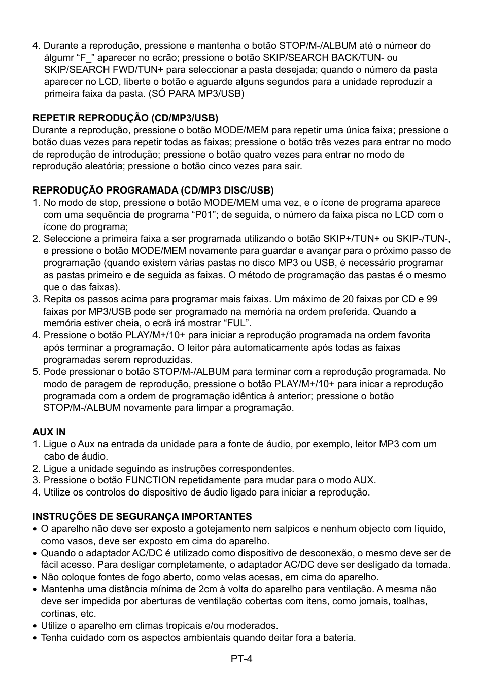 Mpman CSU484PLL User Manual | Page 35 / 36