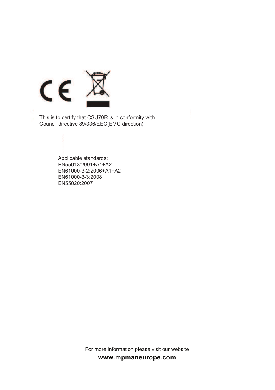 Mpman CSU70R User Manual | Page 12 / 75