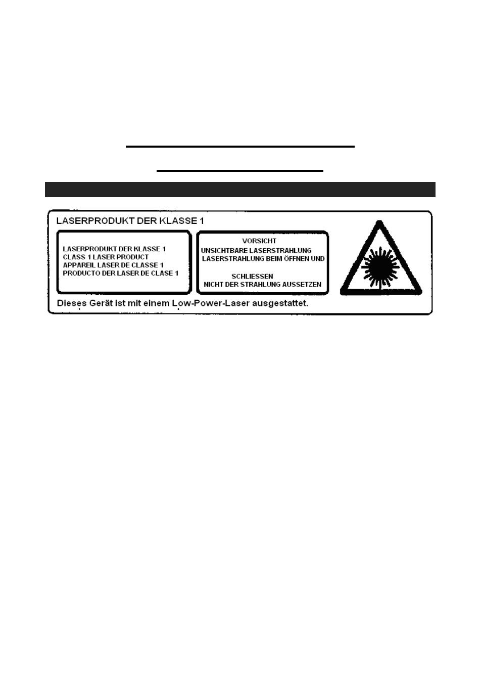 Diese anweisungen aufbewahren, Vorsicht | Mpman CSU70R User Manual | Page 28 / 75