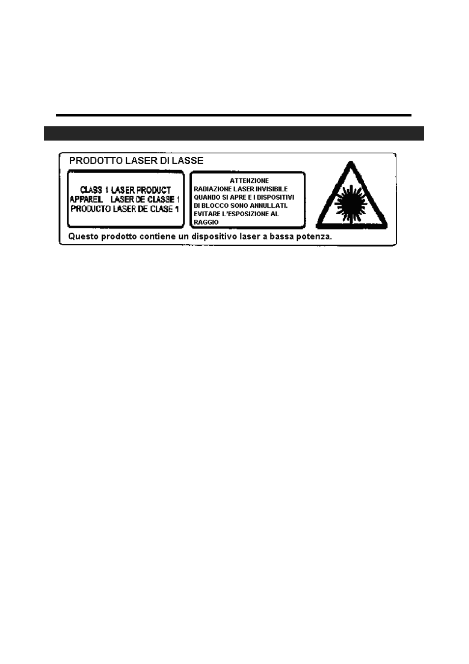 Conservare queste istruzioni, Attenzione | Mpman CSU70R User Manual | Page 41 / 75